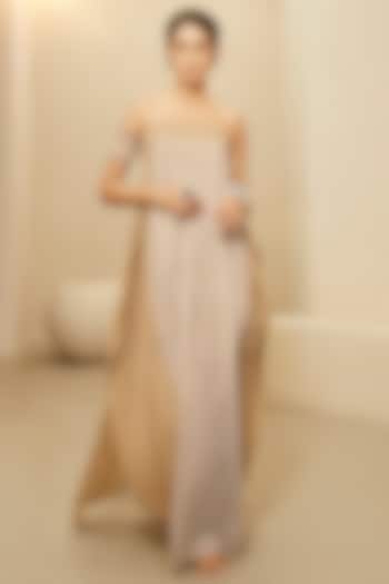 Taupe Cotton Maxi Vacation Dress by AMPM at Pernia's Pop Up Shop