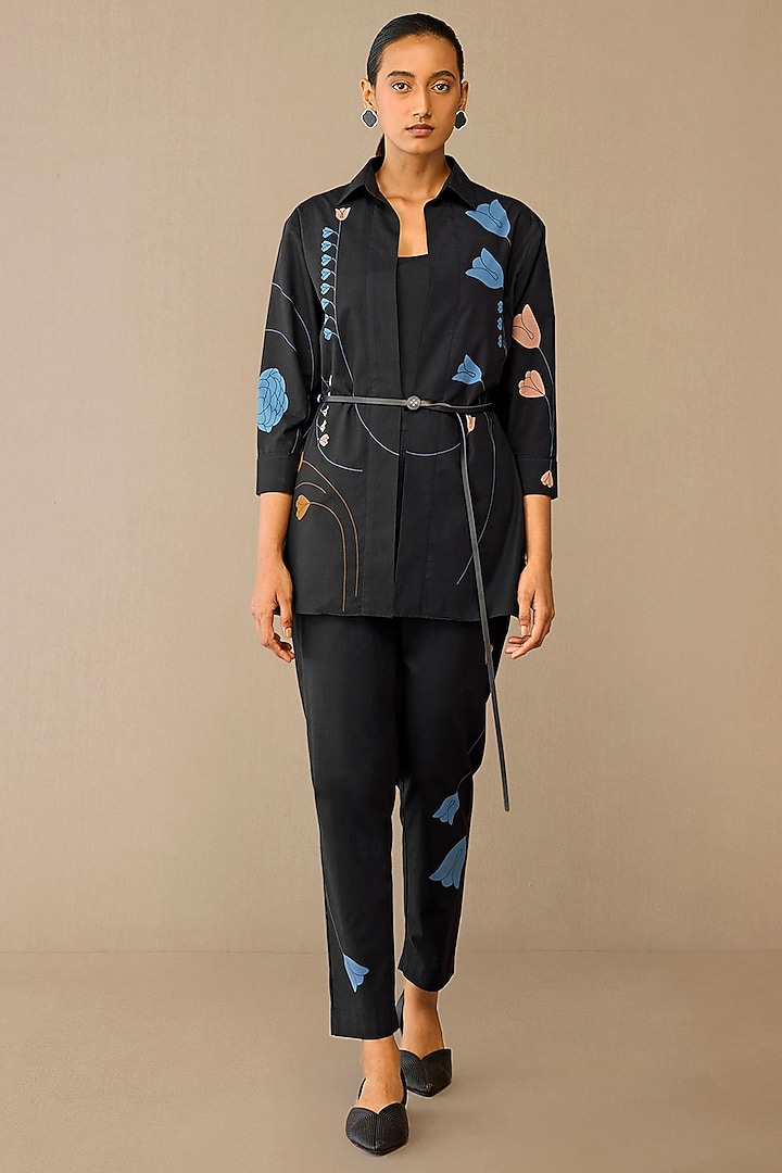 Smokey Blue Cotton Co-Ord Set by AMPM at Pernia's Pop Up Shop