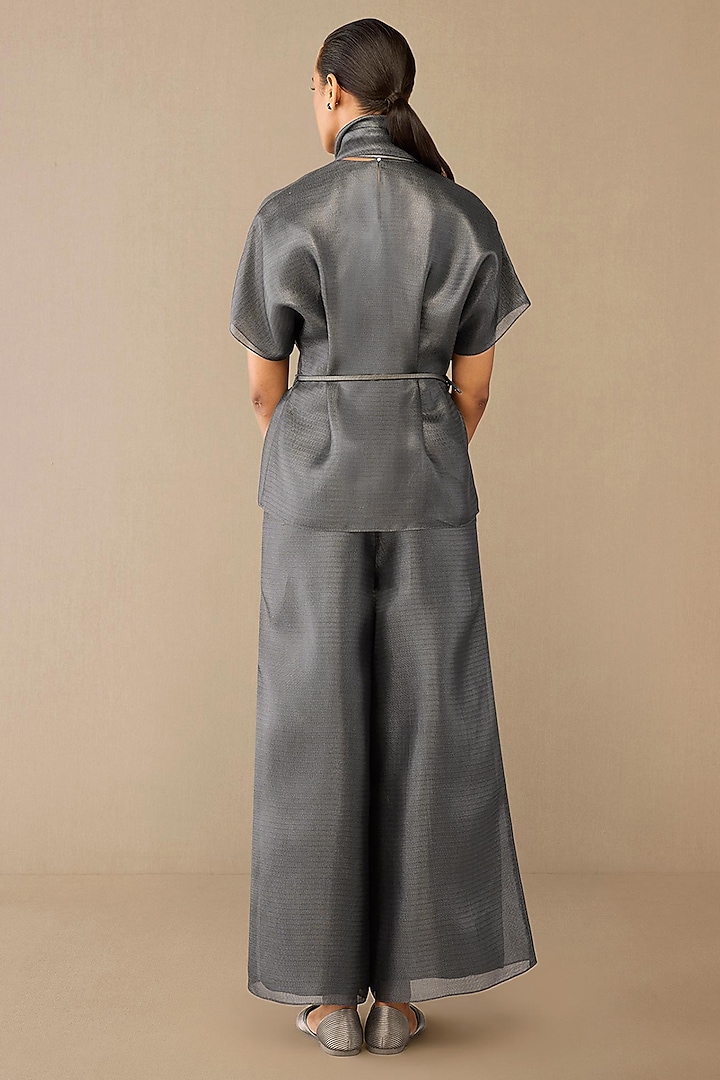 Grey Metallic Pant Set by AMPM at Pernia's Pop Up Shop