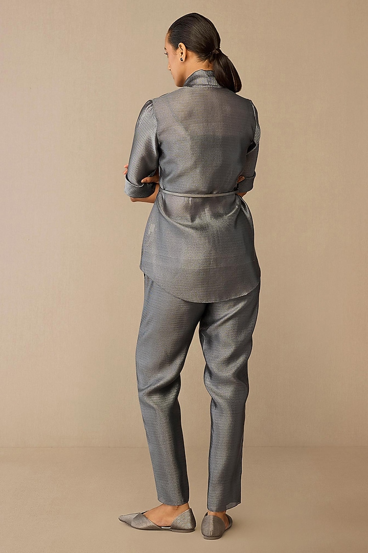 Grey Metallic Cape Set by AMPM at Pernia's Pop Up Shop