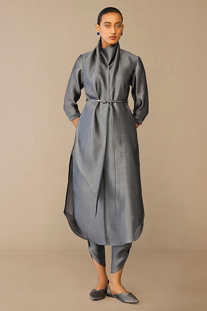 Grey Metallic Tunic Set by AMPM at Pernia's Pop Up Shop
