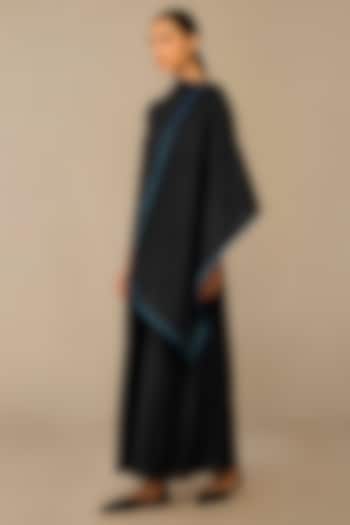 Black Cotton Silk Scarf by AMPM at Pernia's Pop Up Shop