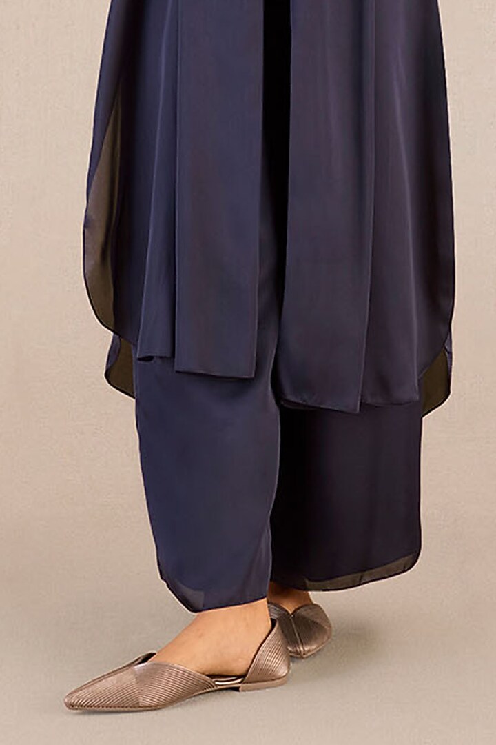 Dark Purple Organza Satin Co-Ord Set by AMPM at Pernia's Pop Up Shop