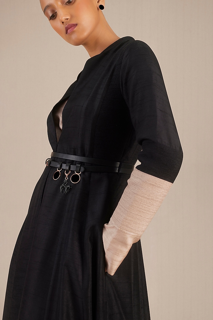 Black Silk Jacket Set by AMPM at Pernia's Pop Up Shop