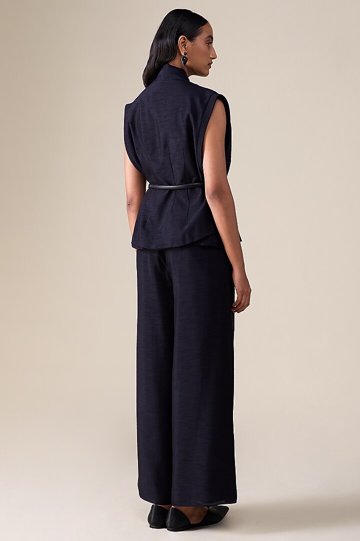 Black Raw Silk Co-Ord Set by AMPM at Pernia's Pop Up Shop