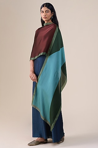 Multi-Colored Silk Scarf by AMPM