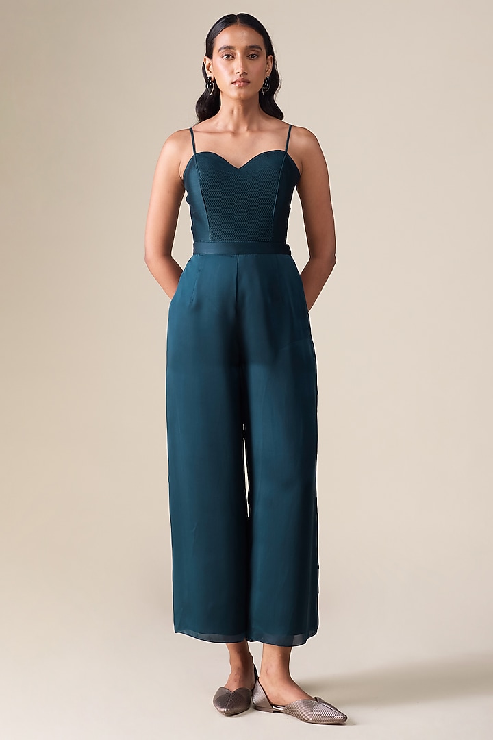 Dark Smokey Satin Organza Cape Set by AMPM at Pernia's Pop Up Shop