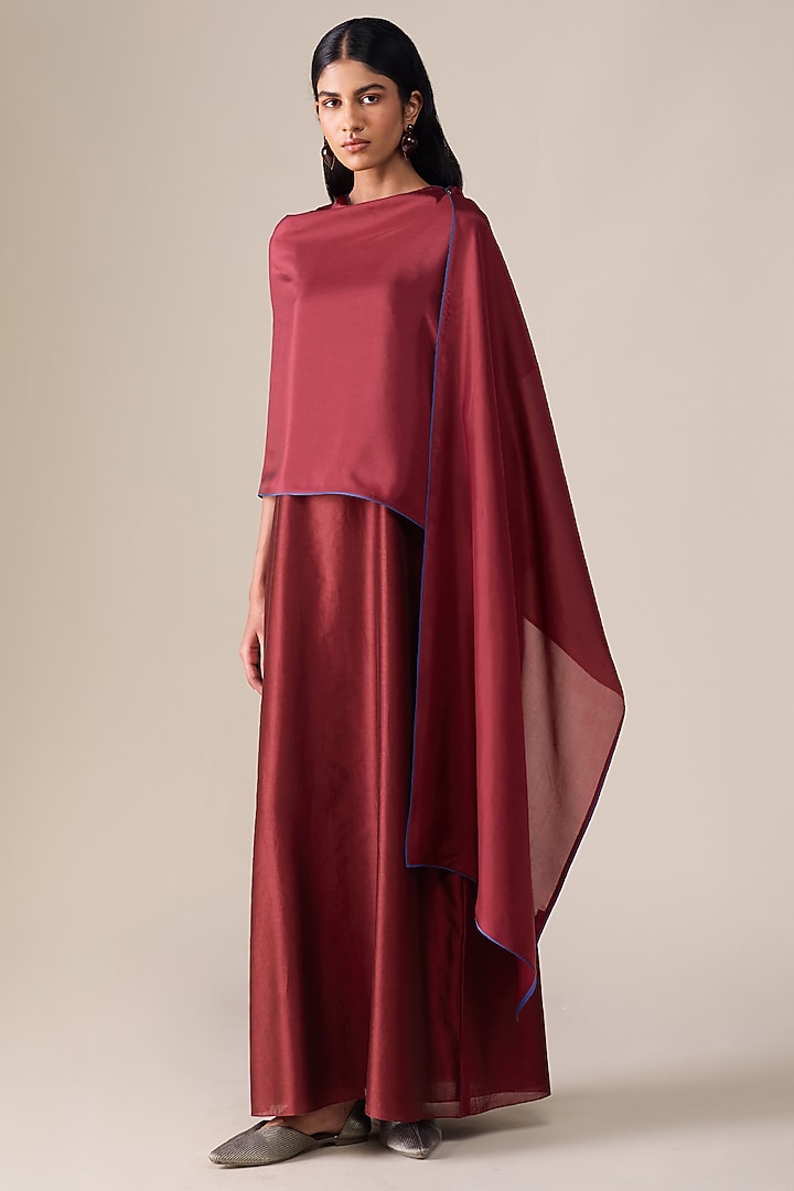 Red Silk Scarf by AMPM at Pernia's Pop Up Shop