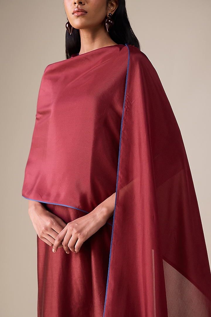 Red Silk Scarf by AMPM at Pernia's Pop Up Shop
