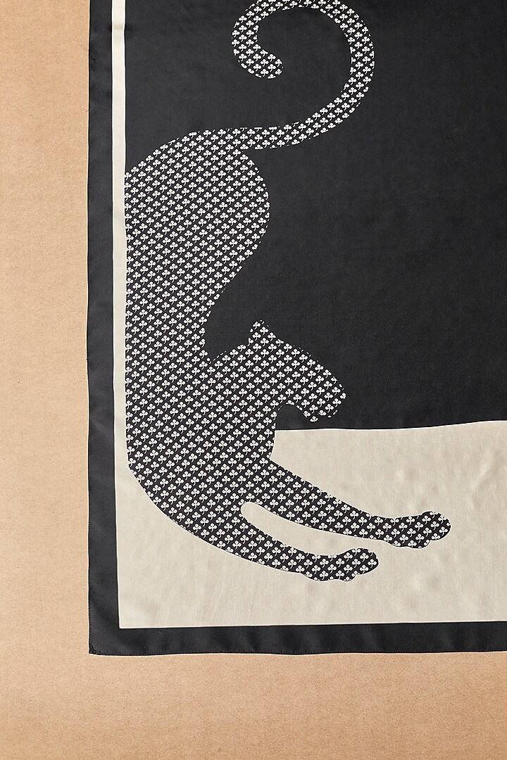 Black & White Printed Scarf by AMPM at Pernia's Pop Up Shop