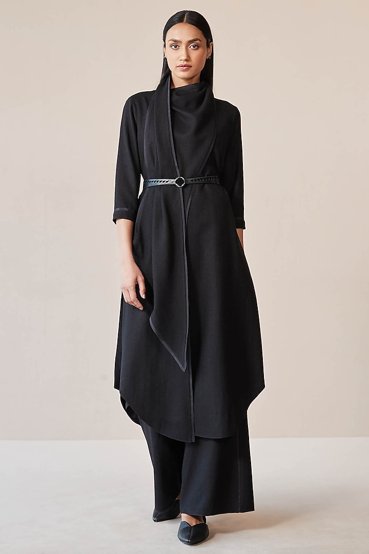 Black Wool Tunic Set by AMPM at Pernia's Pop Up Shop