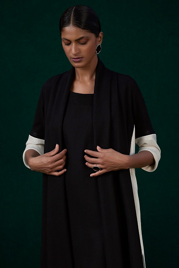 Black Embroidered Throw by AMPM at Pernia's Pop Up Shop