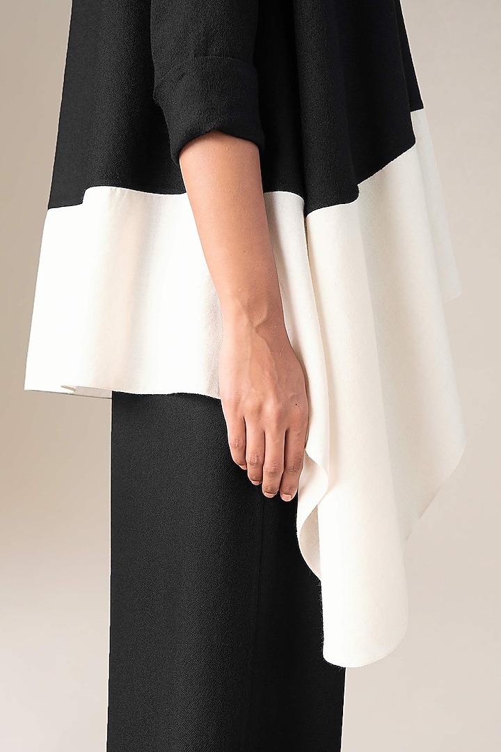 Black Wool Throw Jacket by AMPM at Pernia's Pop Up Shop
