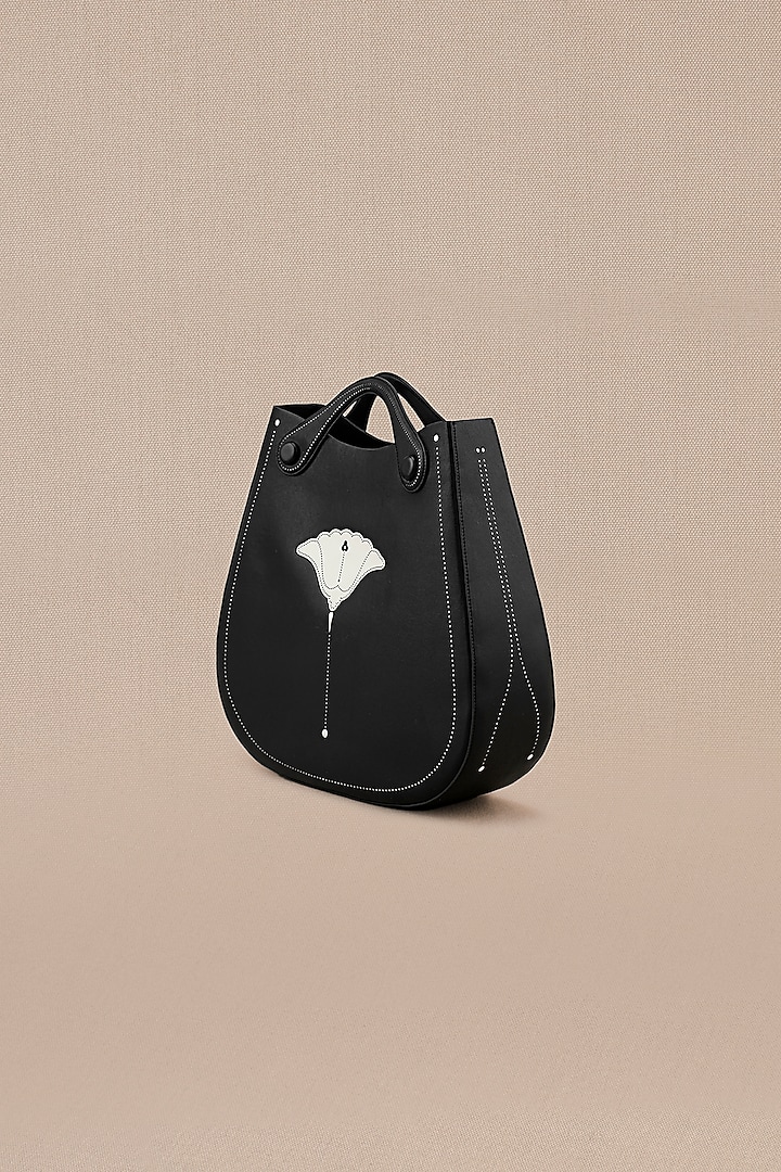 Judy Black Faux Leather Tote Bag by AMPM Accessories at Pernia's Pop Up Shop