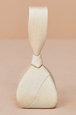 Metallic Pearl Faux Leather Handbag by AMPM Accessories