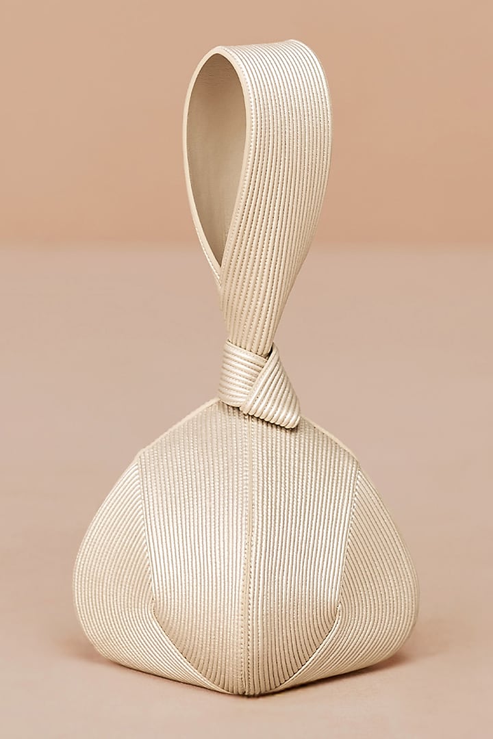 Metallic Pearl Faux Leather Handbag by AMPM Accessories at Pernia's Pop Up Shop