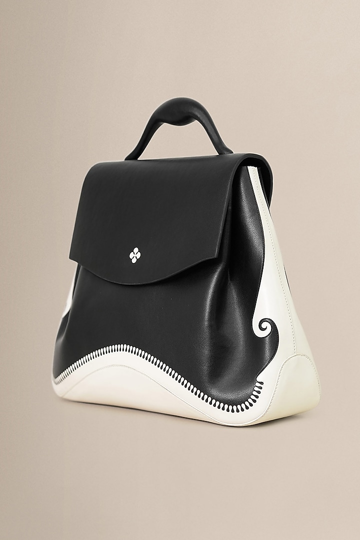 Black PU & Faux Leather Handbag by AMPM Accessories at Pernia's Pop Up Shop