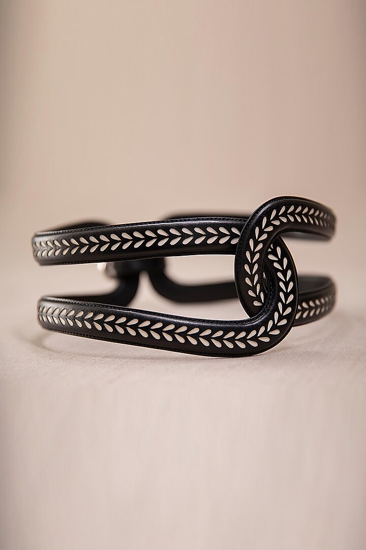 Black Hollow Corset Belt by AMPM Accessories at Pernia's Pop Up Shop