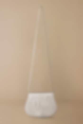 Silver Faux Leather Bag by AMPM Accessories at Pernia's Pop Up Shop