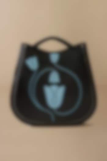 Black Faux Leather Bag by AMPM Accessories at Pernia's Pop Up Shop