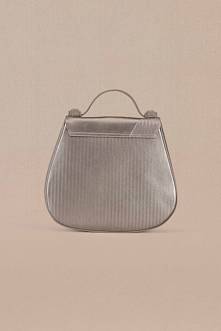Metallic Toosh Faux Leather Embossed Handbag by AMPM Accessories at Pernia's Pop Up Shop