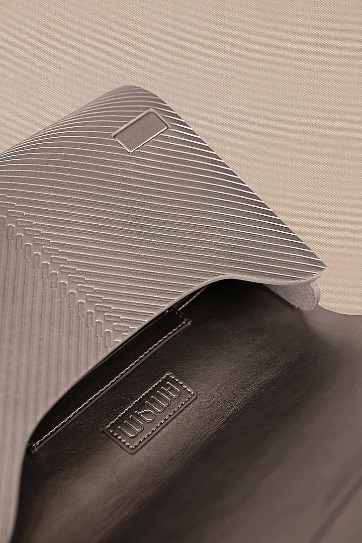 Metallic Toosh Faux Leather Embossed Bag by AMPM Accessories at Pernia's Pop Up Shop