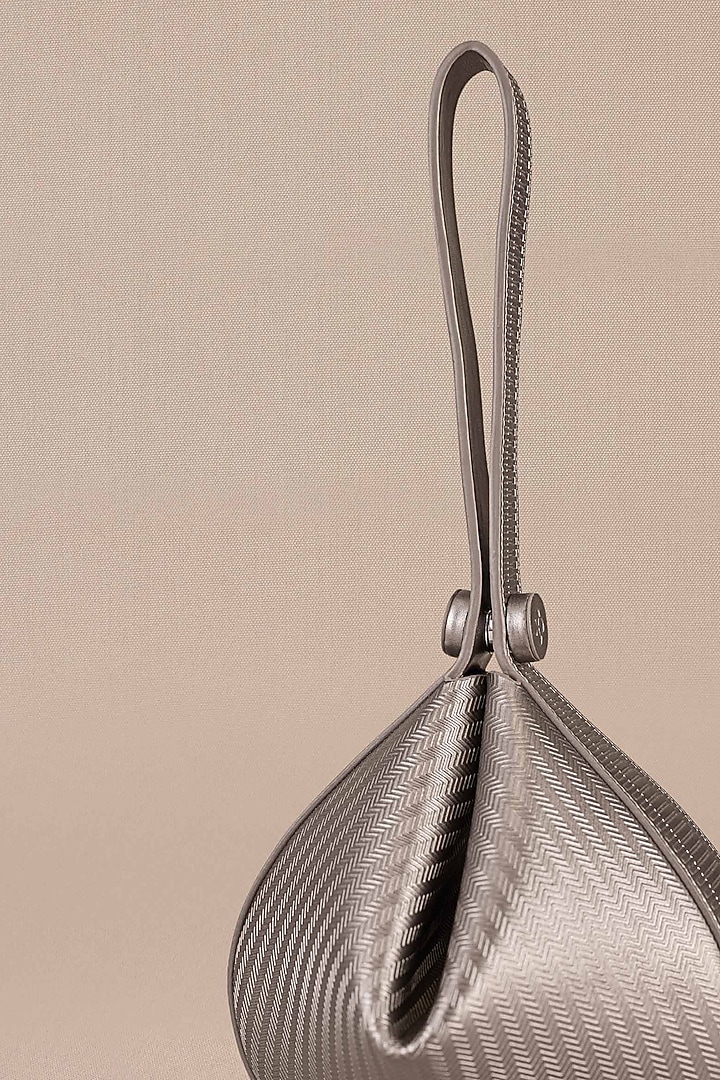Metallic Toosh Faux Leather Embossed Bag by AMPM Accessories at Pernia's Pop Up Shop