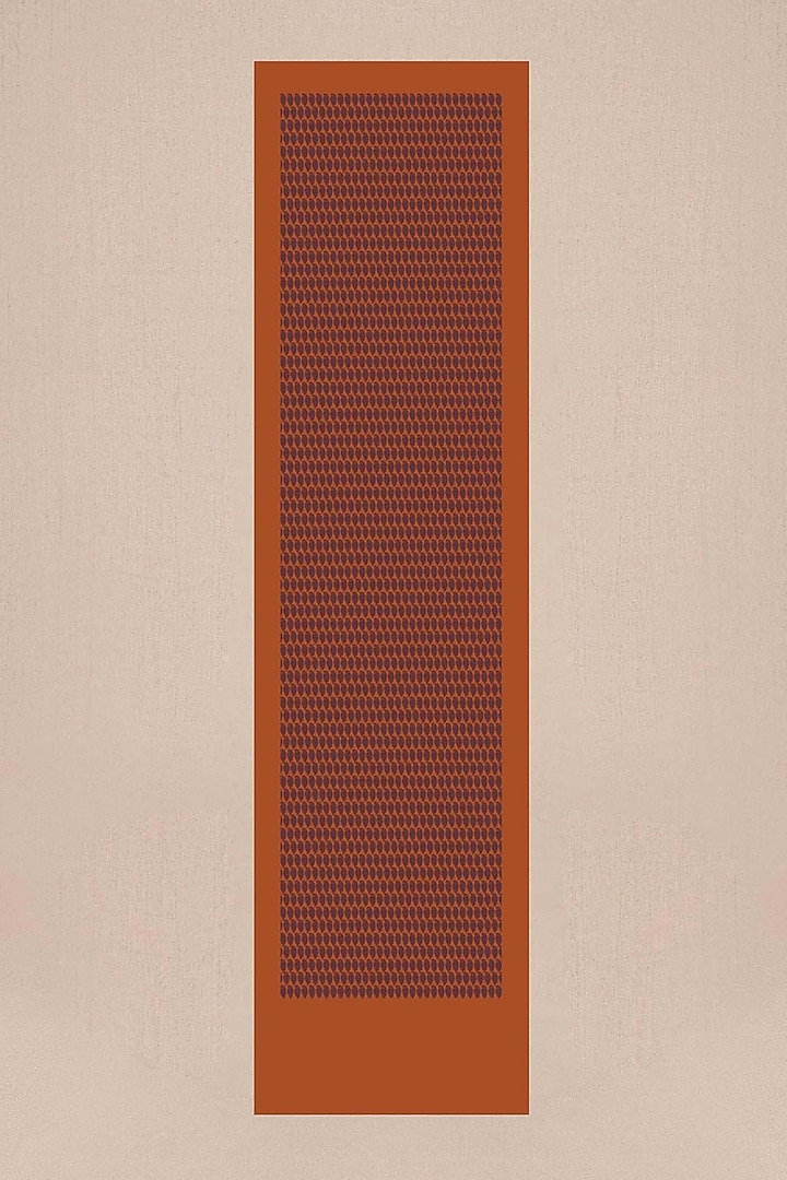 Brown Soft Organza Printed Shawl by AMPM Accessories at Pernia's Pop Up Shop