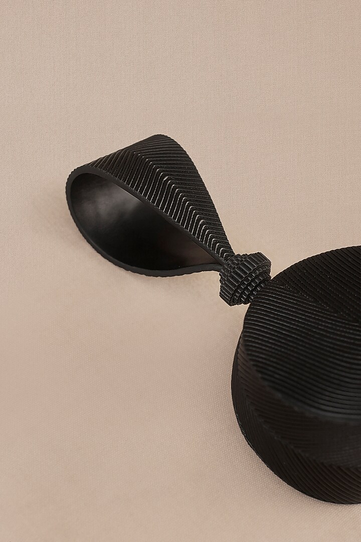 Black Faux Leather Wristlet by AMPM Accessories at Pernia's Pop Up Shop