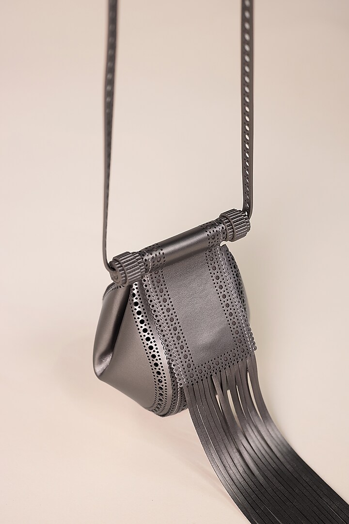 Metallic Toosh Faux Leather Sling Bag by AMPM Accessories at Pernia's Pop Up Shop