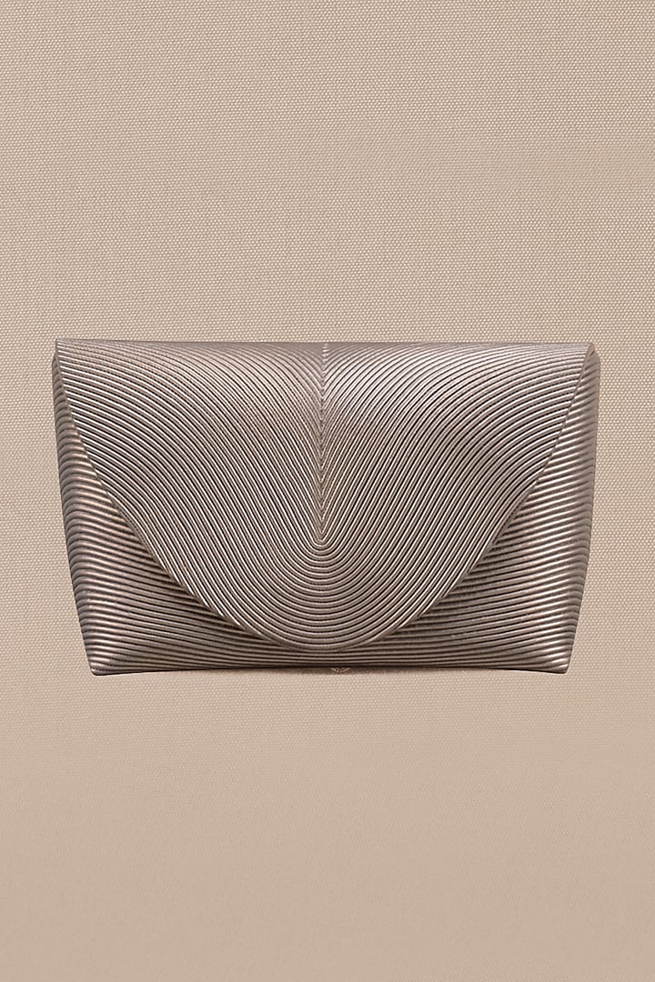 Metallic Toosh Faux Leather Clutch by AMPM Accessories