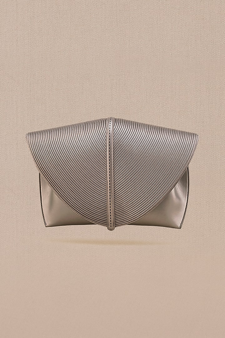Metallic Toosh Faux Leather Clutch by AMPM Accessories