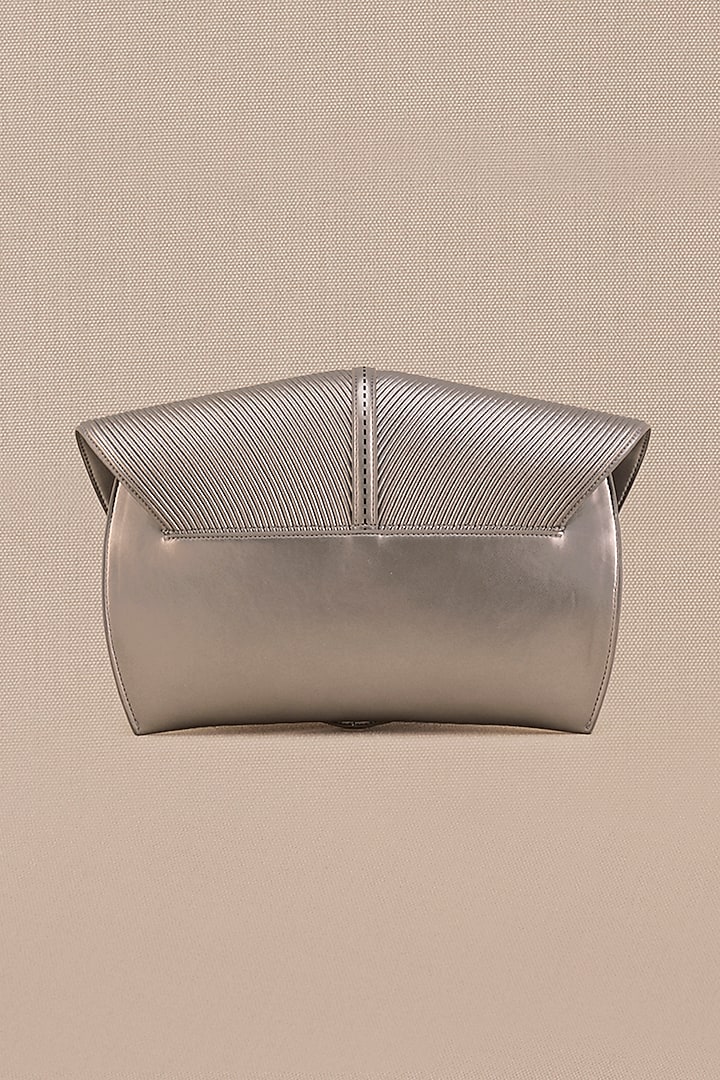 Metallic Toosh Faux Leather Clutch by AMPM Accessories at Pernia's Pop Up Shop