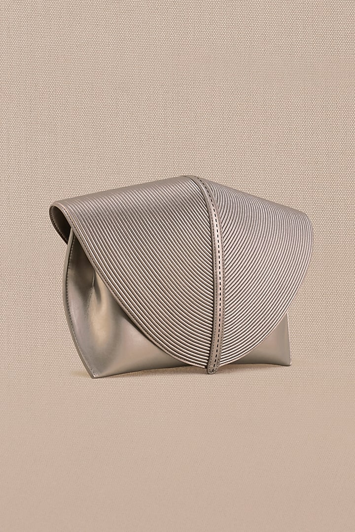 Metallic Toosh Faux Leather Clutch by AMPM Accessories at Pernia's Pop Up Shop