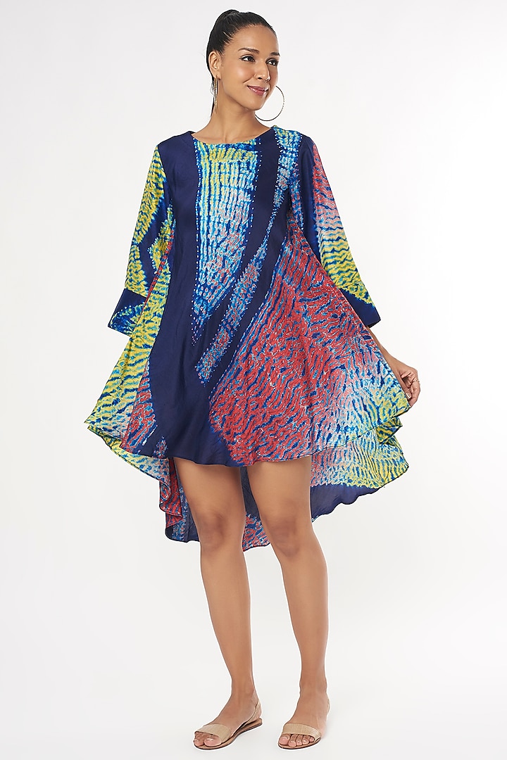 Multi-Colored Silk Tunic by Amrich