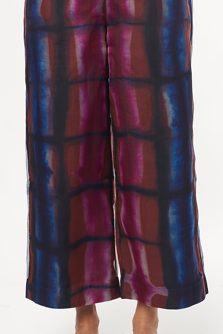 Multi-Colored Shibori Trousers by Amrich at Pernia's Pop Up Shop