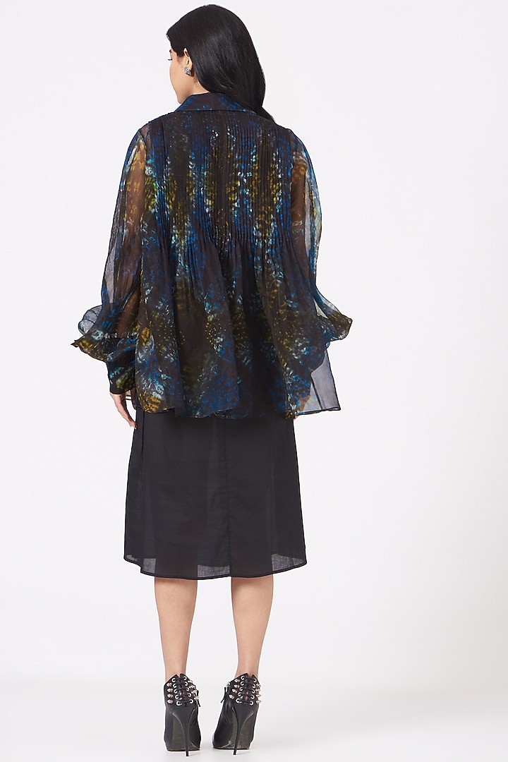 Black Shibori Shirt by Amrich at Pernia's Pop Up Shop