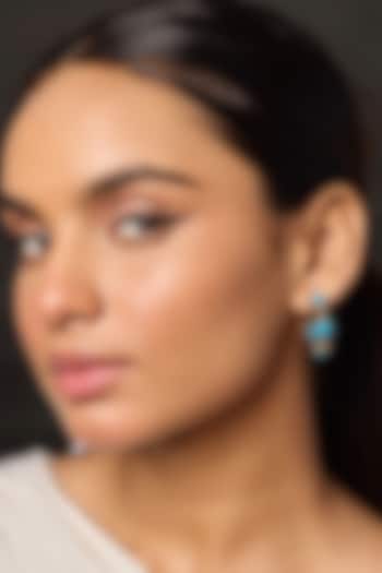 Gold Finish Statement Hoop Earrings by Amreli Jaipur at Pernia's Pop Up Shop