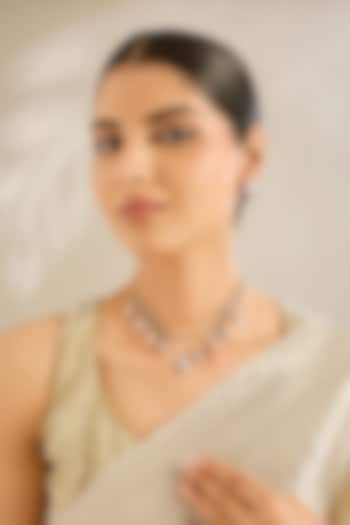 Gold Finish Kundan Polki & Beaded Choker Necklace Set by Amreli Jaipur at Pernia's Pop Up Shop