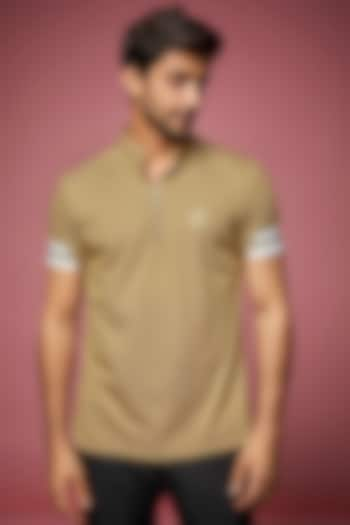 Beige Knit T-shirt by AMIT ARORA