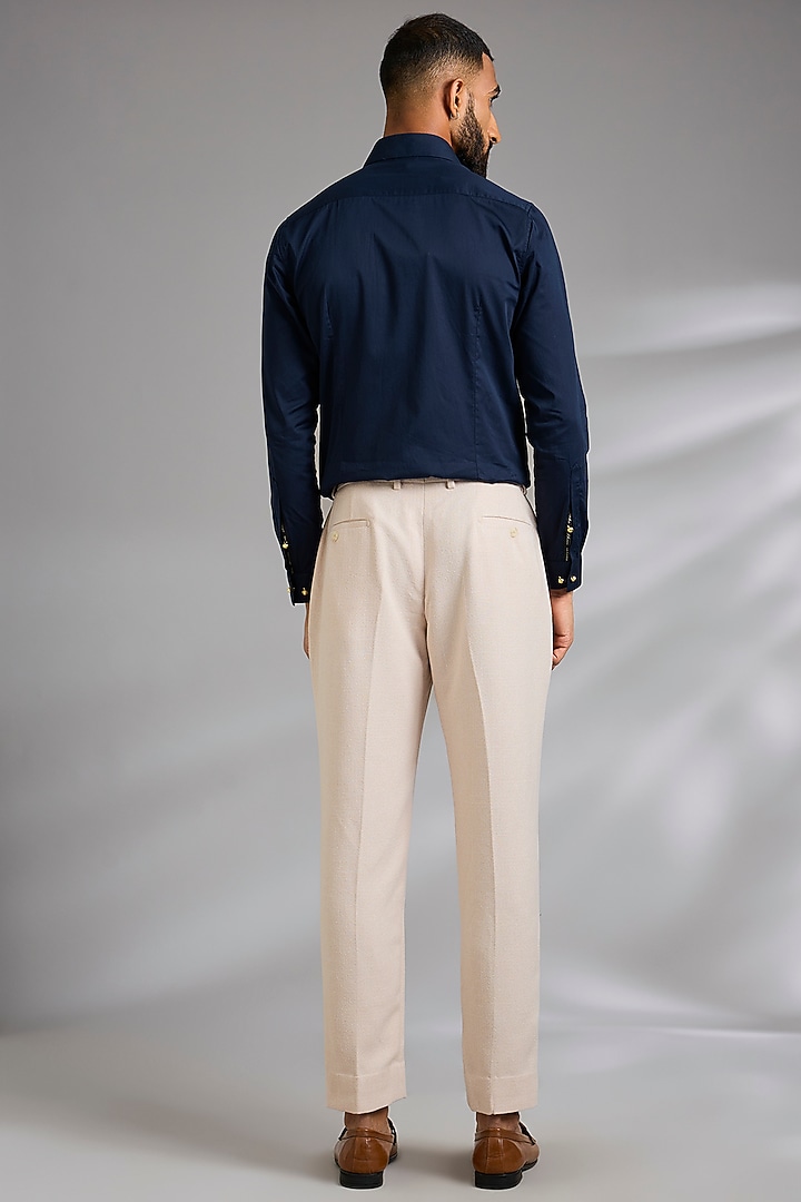 Baby Pink Linen Pants by AMIT ARORA at Pernia's Pop Up Shop
