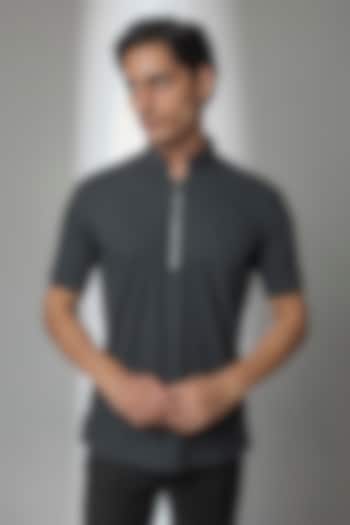 Mouse Grey Knit T-Shirt by AMIT ARORA at Pernia's Pop Up Shop