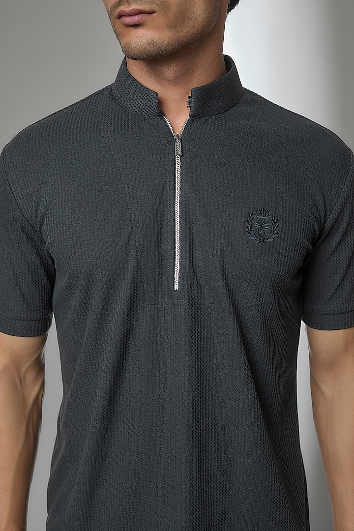 Mouse Grey Knit T-Shirt by AMIT ARORA at Pernia's Pop Up Shop