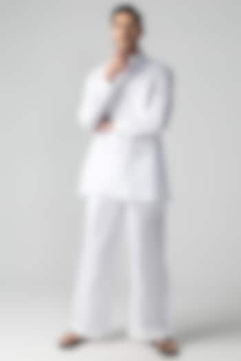 White Linen Co-Ord Set by AMIT ARORA at Pernia's Pop Up Shop