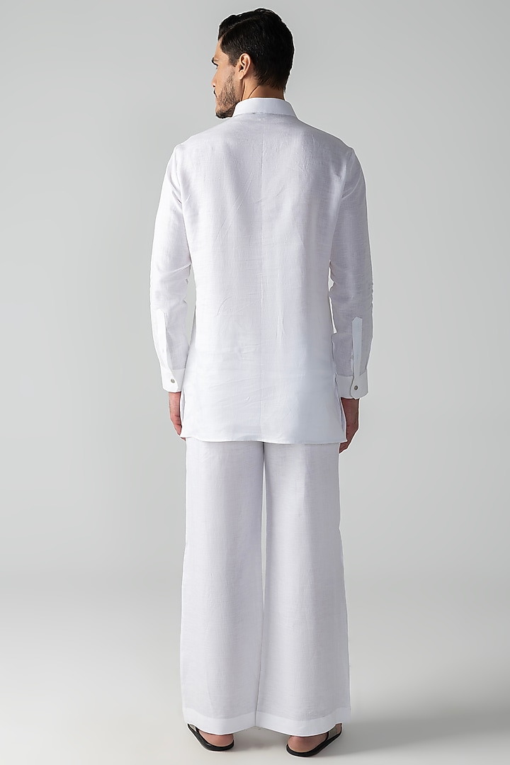 White Linen Co-Ord Set by AMIT ARORA at Pernia's Pop Up Shop