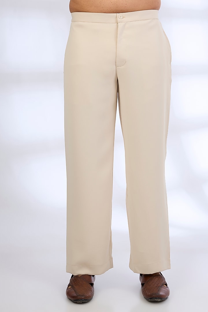 Beige Silk Kurta Set by AMIT ARORA at Pernia's Pop Up Shop