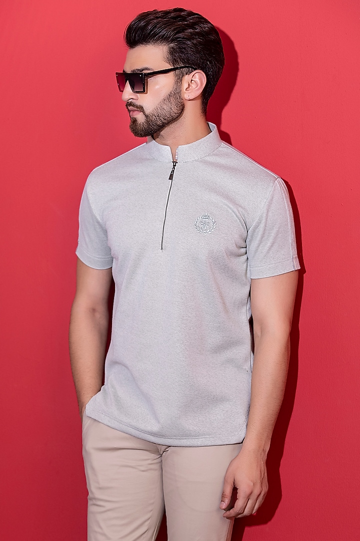 Mint Knit T-shirt by AMIT ARORA