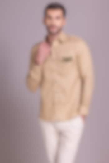 Fawn Linen Shirt by AMIT ARORA