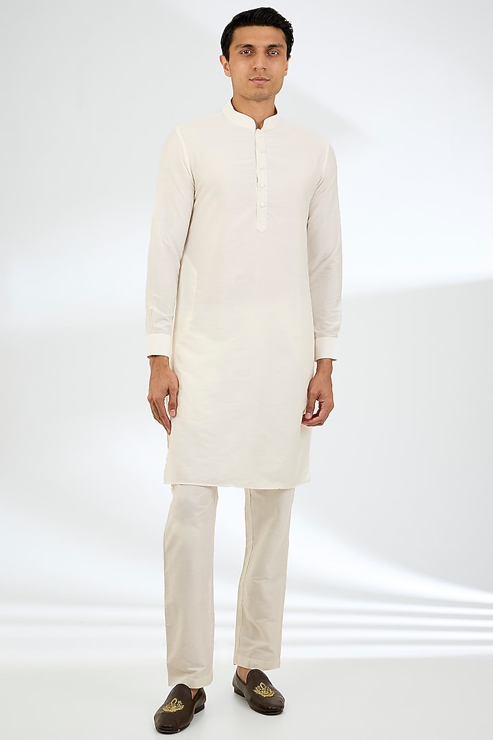 Pink Cotton Silk & Textured Rayon Bundi Jacket Set by AMIT ARORA at Pernia's Pop Up Shop