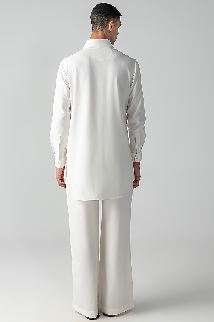 Ivory Crepe Co-Ord Set by AMIT ARORA at Pernia's Pop Up Shop